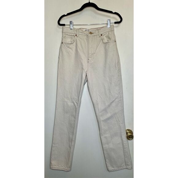 Reformation Cynthia High Rise Straight Jeans in Bone size 26 - Picture 4 of 15